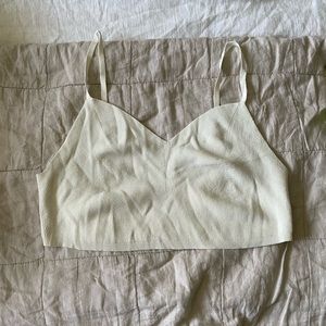 Wilfred knit cropped tank/bra